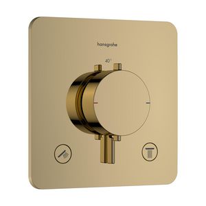 Inbouwthermostaat 2 functies Ecostat Comfort Q Polished Gold-Optic
