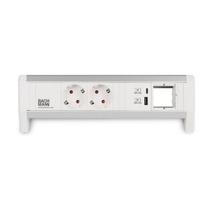 DESK 1 2x 230V RA 1x USB A/C chrgr 1x blind GST o.g. in/uit