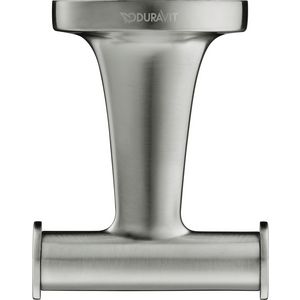 Starck T Handdoekhaak doppelt rvs Geborsteld 60x76x50mm