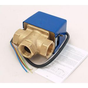 Motorgestuurde driewegklep