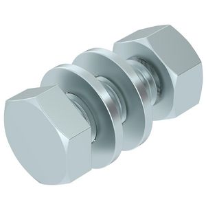 Zeskantbout moer sluitring M8x16 staal vuurverzinkt VVE=50
