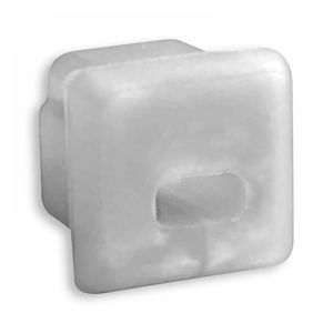 Eindkap E63 silicone voor profiel PO16 met kabelgoot