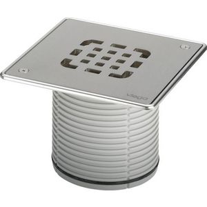 Opzetstuk 150x150 kunststof/grijs 49346-555467