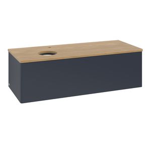 Wastafelonderkast Antao 1200x360x500mm Mid.Blue Matt Lacquer L33051HG