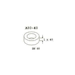 Passtuk A80-40 DN80 PN6 40mm +bouten, pakkingen