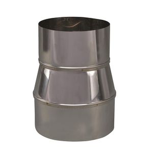 EW RVS verloopstuk 129mm uitw. - 110mm