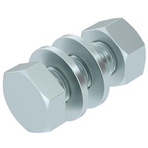Zeskantbout moer sluitring M8x20 staal vuurverzinkt VVE=50