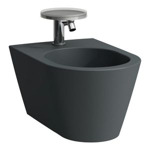 Wandbidet 1 Kraangat Met Gesloten Zijden mat grafiet