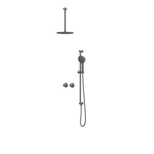 Afbouwdeel regendouche IVY combiset Bond 3 inbouwthermostaat symmetry gebor. metal black CSB3EXGMECB excl. inbouwbox