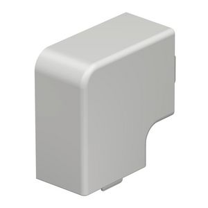 Deksel platte hoek 30x45mm polyvinylchlorid puur wit VVE=4