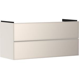 Onderkast Sand Matt beige / front metallic sand beige 1180x475mm 2x la tbv wastafel Xevolos E 54185790