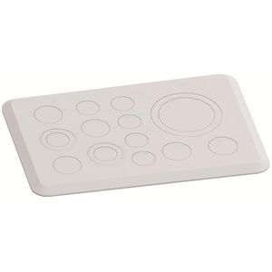 Flensplaat 1M63/M50 2xM32/M20