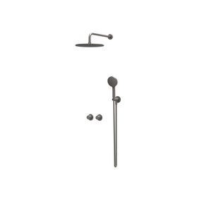 Afbouwdeel regendouche IVY combiset Bond 3 inbouwthermostaat symmetry gebor. metal black CSB3EXGMFAA excl. inbouwbox