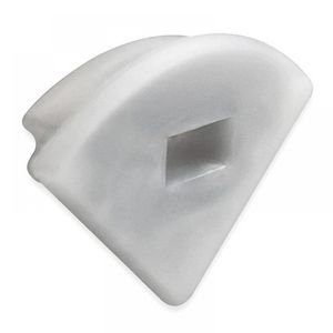 Eindkap E68 silicone voor profiel PN10 met kabelgoot