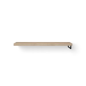 Wastafelblad Base Wood eiken 160cm zwart 1x handdoekbeugel RE.