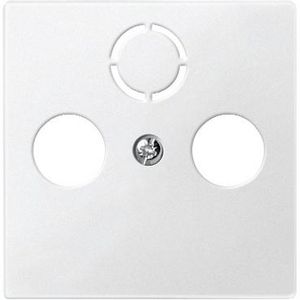 CentRALplate antenna socket-outlets 2/3 holes polar Wit Syst