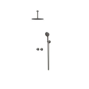 Afbouwdeel regendouche IVY combiset Bond 3 inbouwthermostaat symmetry gebor. metal black CSB3EXGMFBA excl. inbouwbox