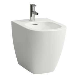 Vloerstaandeaand bidet met kraangat wit
