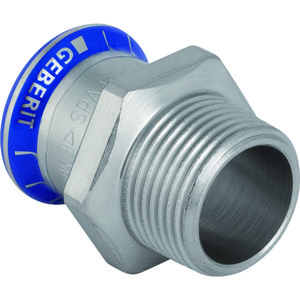 Puntstuk MAPRESS RVS FKM blauw 28x1.1/4"bt. VVE=5