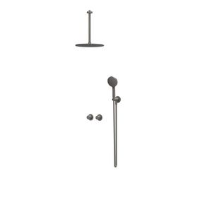 Afbouwdeel regendouche IVY combiset Bond 3 inbouwthermostaat symmetry gebor. metal black CSB3EXGMFCA excl. inbouwbox