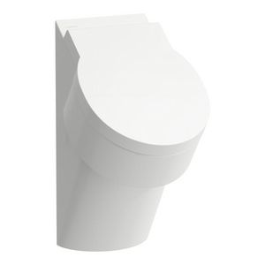 Urinoir Rimless Met Gaten Voor Deksel Mat wit