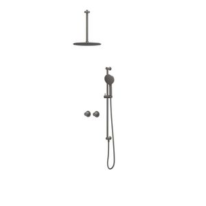 Afbouwdeel regendouche IVY combiset Bond 3 inbouwthermostaat symmetry gebor. metal black CSB3EXGMFCB excl. inbouwbox