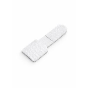 Plakzadel klittenband, 28x90mm Wit, 100st