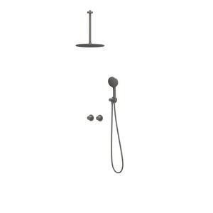 Afbouwdeel regendouche IVY combiset Bond 3 inbouwthermostaat symmetry gebor. metal black CSB3EXGMFCC excl. inbouwbox