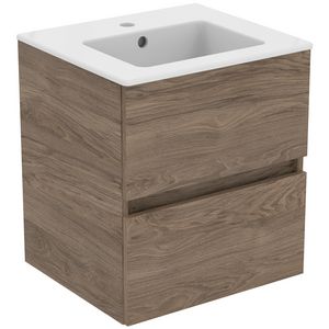 Wastafelmeubel pack 500mm flint hickory tiempo