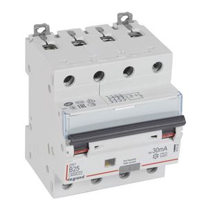 Aardlekautomaat DX3 4-polig B25A 6000A 30mA