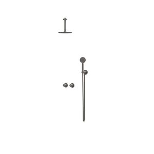 Afbouwdeel regendouche IVY combiset Bond 3 inbouwthermostaat symmetry gebor. metal black CSB3EXGMCABA excl. inbouwbox