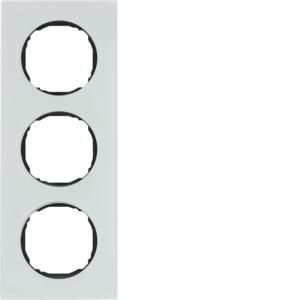 Afdekraam 3-v vlak berker R.8 glas polarwit