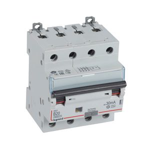 Aardlekautomaat DX3 4-polig B20A 6000A 30mA