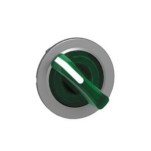 Flush mounted green illum selector switch head 2-position