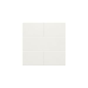 Afwerkingsset 4-voudige pot.vrij knop 24V white