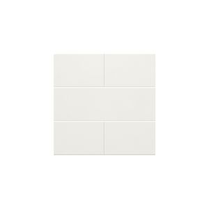 Afwerkingsset 4-voudige pot.vrij knop 24V white coat