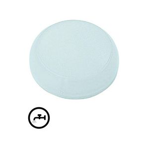 Lens signaallamp wit vlak symbool vloeistof