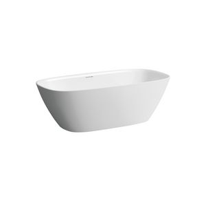 vrijstaand bad 1700x750mm m. overl. incl. click-clack waste wit