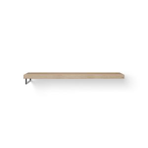 Wastafelblad Base Wood eiken 160cm RVS 1x handdoekbeugel LI.