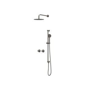 Afbouwdeel regendouche IVY combiset Bond 3 inbouwthermostaat symmetry gebor. metal black CSB3EXGMCBAB excl. inbouwbox