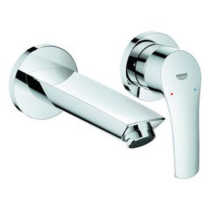 Eurosmart inbouw wastafelmengkraan S-size 2-gats afbouwset uitloop 171mm chroom (prof)