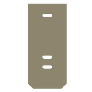 Afsluit- eindplaat d.beige h:23.2mm b:2mm V-0, VVE=20