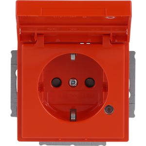 Tekstwandcontactdoos ra kv kd Centraalplaat LED inb f-oranje (20 EUKNBL-14-82)