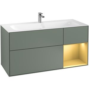Wastafelonderkast Finion 1196x591x498mm Olive Matt Lacquer G070HFGM