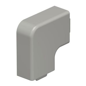 Deksel platte hoek 15x30mm polyvinylchlorid steengrijs VVE=4