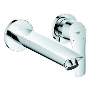 Eurosmart inbouw wastafelmengkraan M-size 2-gats afbouwset uitloop 211mm chroom (prof)