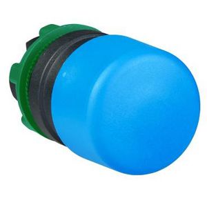 Vuistslagkop 30mm drukknop 22mm Terugvering Blau Harmony XB5