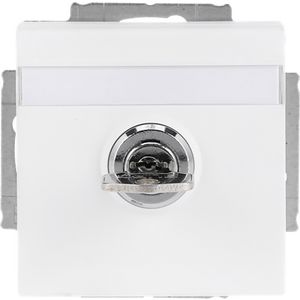 Tekstwandcontactdoos ra kv Centraalplaat kd+slot inb f-matwit (20 EUKNBSL-884)