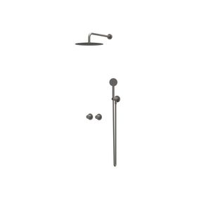 Afbouwdeel regendouche IVY combiset Bond 3 inbouwthermostaat symmetry gebor. metal black CSB3EXGMCCAA excl. inbouwbox