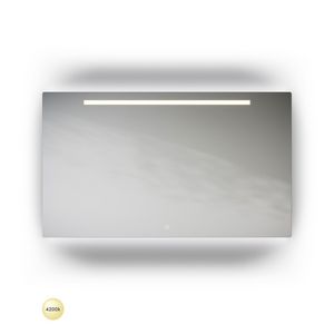 ML1-Line spiegel 800x700mm LED balk en indirecte ledverlichting onder & boven+ tip-touch